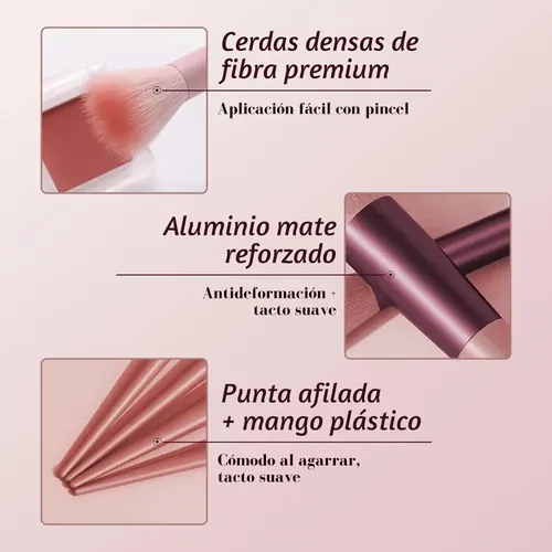 Set 13 Pinceles De Maquillaje Con Estuche