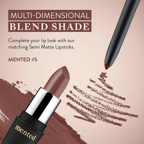 Delineador De Labios Mented #5 Vegano Impermeable