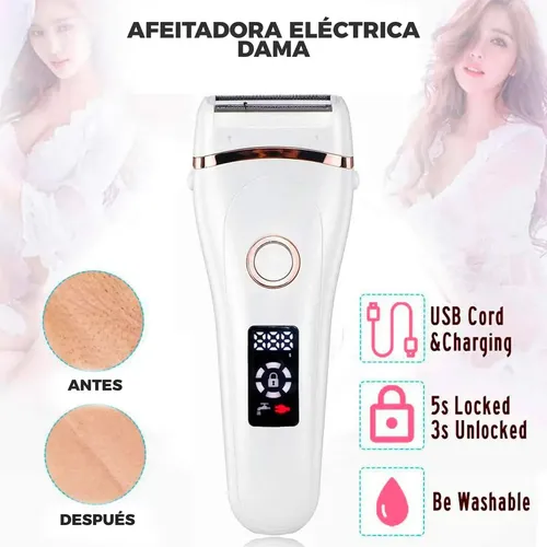 Y Depiladora Electrica Rasuradora Mujer Indoloro Afeitadora