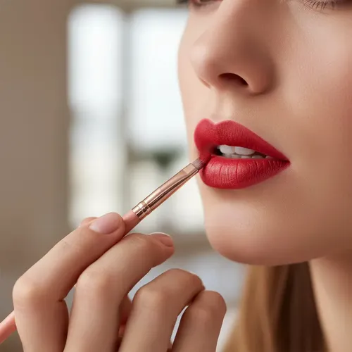 Brocha para Labios Eloise Rosa Maquillaje Profesional Sintético