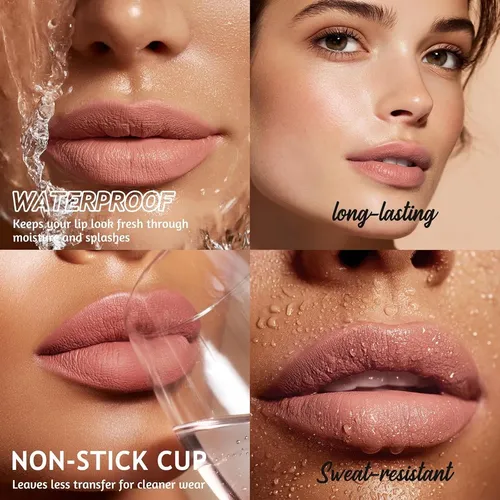 Set 12 Labiales Lápiz Delineador Jolilab Nude/lápiz +