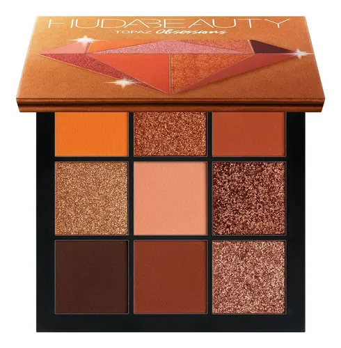 Paleta De Sombras Huda Beauty – Obsessions Palette Amethyst Sombra Naranja Oscuro