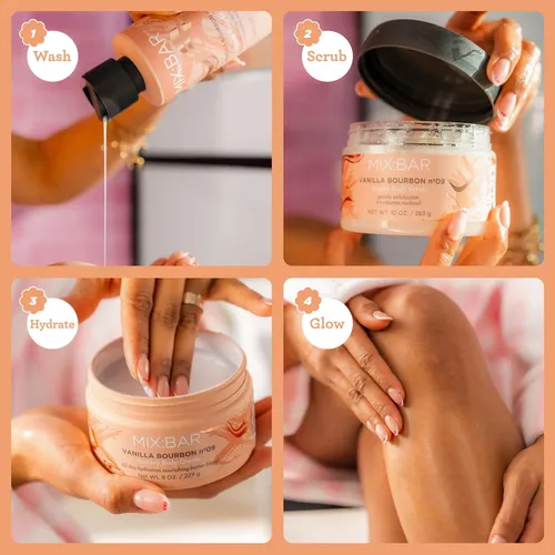Exfoliante Corporal Mix:bar Vainilla Bourbon 283 G Azúcar Ve