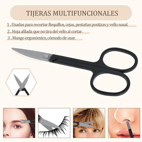 Conjunto De 6 Pinzas De Cejas Profesionales