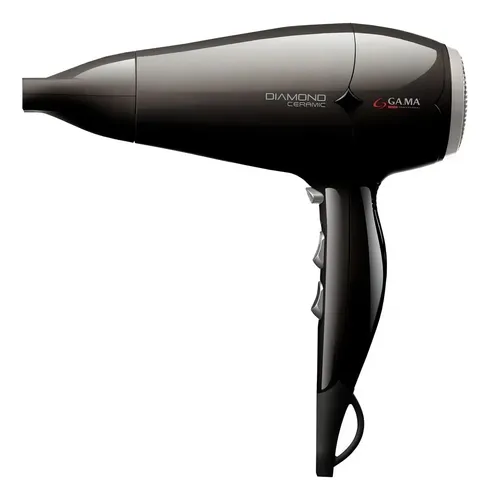 Secador De Pelo Ga.ma Italy Ceramic Black Con Boquilla