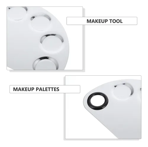 4 Juegos/4 Paletas De Maquillaje De Acero Inoxidable Para Uñ