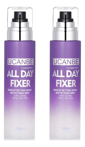 Spray Fijador De Maquillaje Ucanbe All Day Fixer Mate 200 Ml