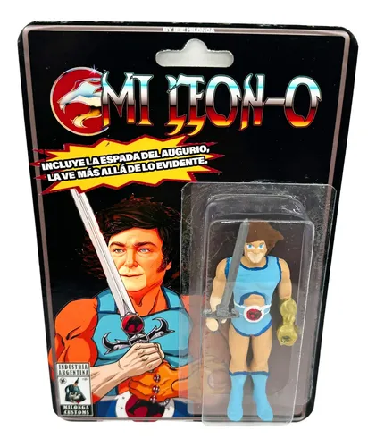 Thundercats Milei Javier Lion-o Figura Muñeco Peluca