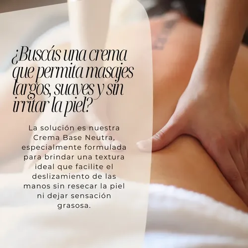 Crema Base Textura Especial Para Masajes 1kg Neutra En Caba