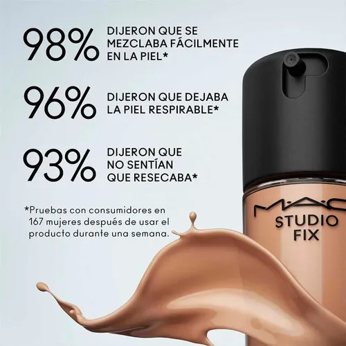 Base Mac Studio Fix Fluid Spf 15 24hr Matte + Oil Control
