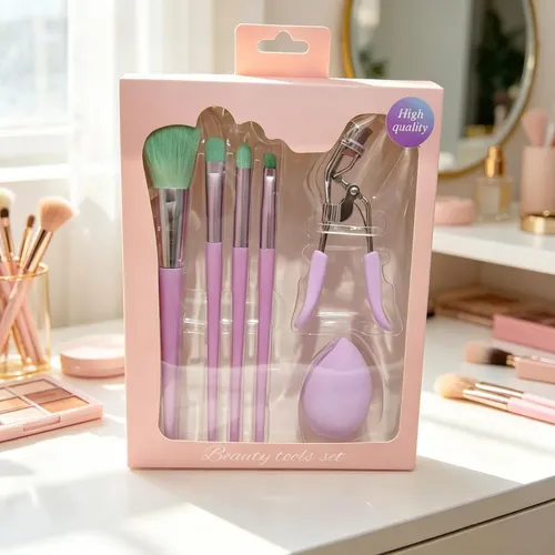 Set 2 Kits 6 Pinceles De Maquillaje Profesionales Herramient