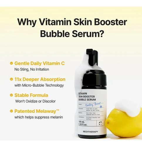Sérum De Vitamina C Drmeditherapy Para Rostro Con Microburbu