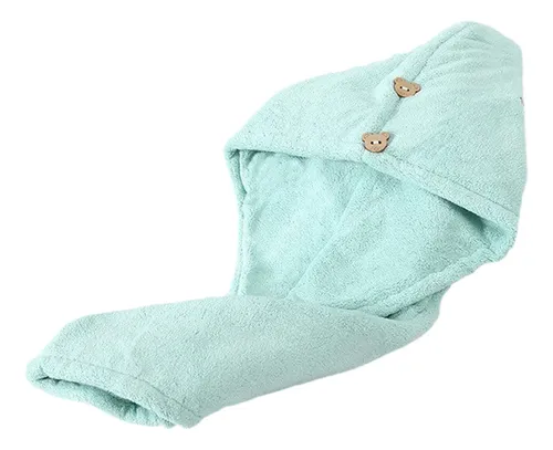 Lightweight Nonslip Hair Wrap Dry Fleece Soft Gym Green 6ef200649-gn-d