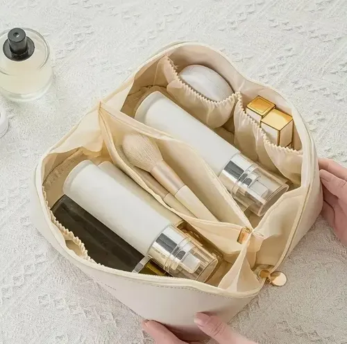 Neceser Portacosmetico Maquillaje Viaje Impermea Simil Cuero