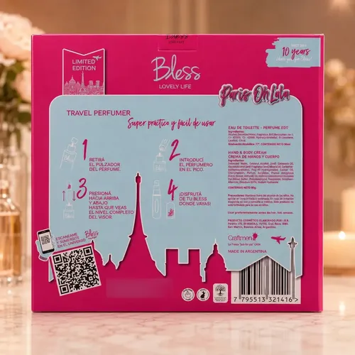 Set Bless Box Rio Radiance Edt 50ml Perfume Crema Perfumero