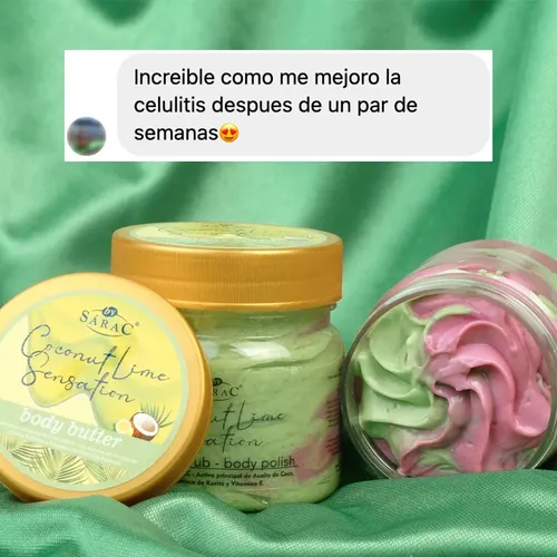 Kit Corporal Anticelulitico Manteca Y Exfoliante Coco Y Lima