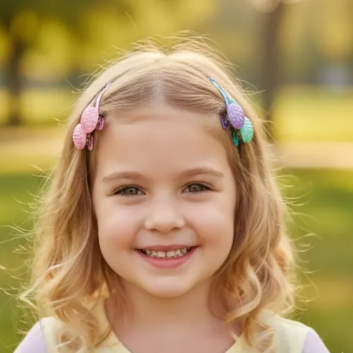 Clips Infantiles Broches Pelo Shell Pack X 12 Unidades Color A Disponibilidad