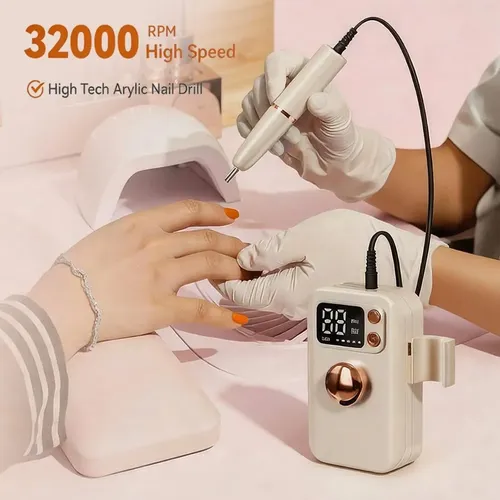 Kit De Taladro Eléctrico Para Uñas, Lima De Uñas Recargable