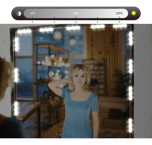 Lamp String Touch Mirror Makeup, 42 Ledes, Luces Led Regulab