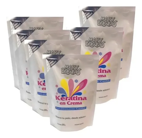 Keratina En Crema Mary Bosques Renovacion Capilar 250gr X6