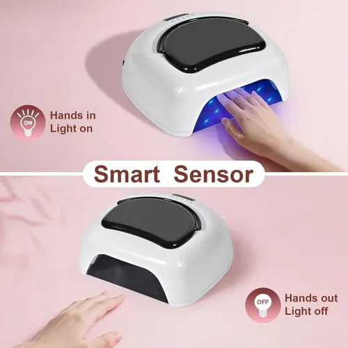 Lámpara De Uñas Uv Led 96w Ludysic Inalámbrica Portátil