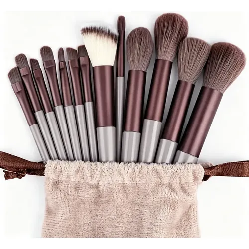 Set X13 Pinceles De Maquillaje Ojos Y Rostro