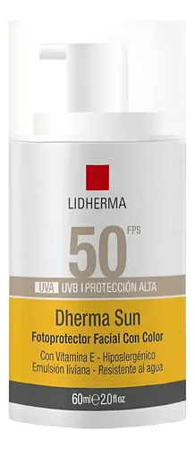 Lidherma Protector Solar Facial Con Color Dherma Sun 50fps