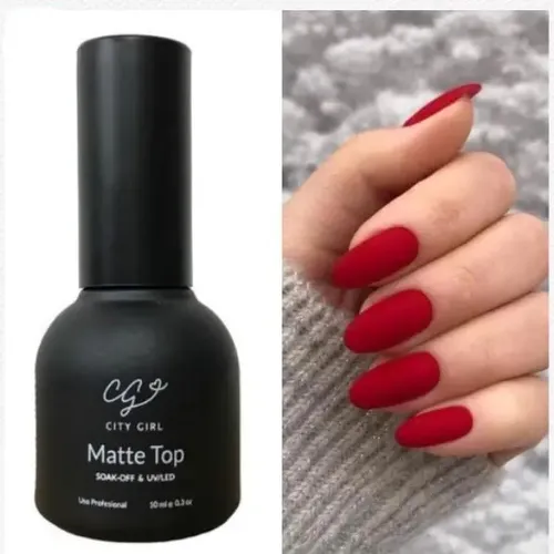 City Girl 10ml Gel Uv Led Soak Off Top Matte Profesional