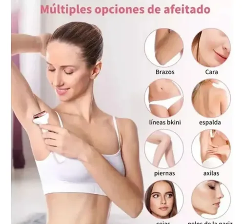 Depiladora Afeitadora Mujer 4 En 1 Facial Corporal Sin Dolor