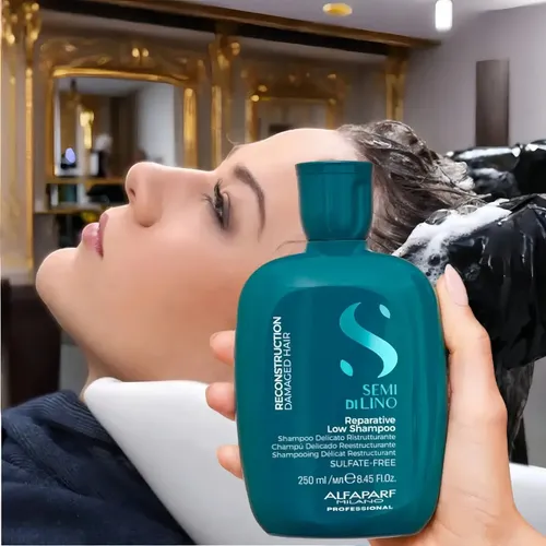 Shampoo de 250ml Reconstruction Cabello Dañado Semi Di Lino Alfaparf
