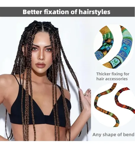 4 Sujetadores De Cabello En Espiral Katochug Para Dreadlocks