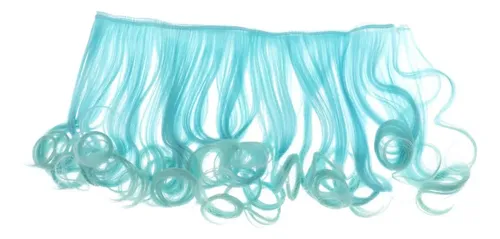 Peluquín Ondulado Con Forma De Flor De Pera Para Cabello Azu