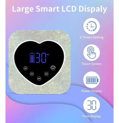 Lámpara Uv Led 72w Hugmaple X20 Plata