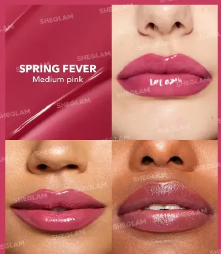 Sheglam Pout Perfect Shine Lip Color Spring Fever – Labial Acabado Brillante