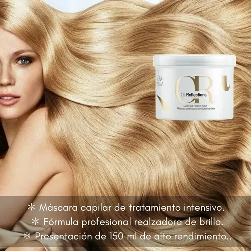 Mascara Capilar Oil Reflection Wella Ilumina Nutricion 150ml