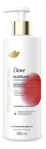 Sérum corporal hidratante con glicólico Dove y reparador de texturas 380 ml