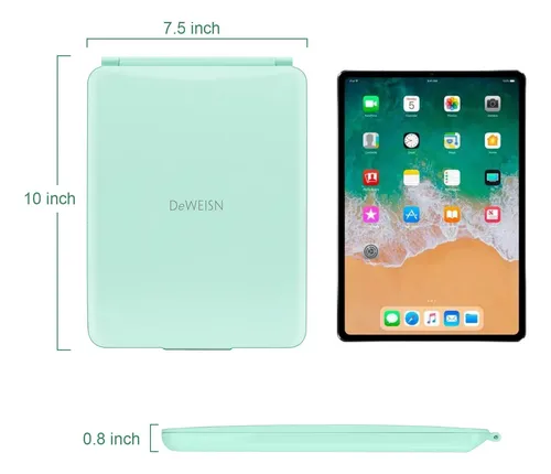 Espejo De Maquillaje Deweisn Con Luz Led 10 Pulgadas Verde