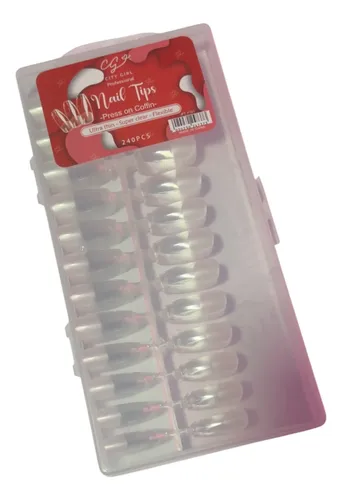 Tips Softgel/ Press On City Girls Pre Limados 240 Pcs