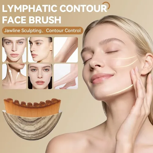 Set 2 Piezas Gua Sha Y Cepillo Facial Para Drenaje