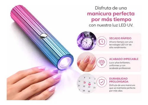 Mini Luz Led Uv Uñas Portátil Recargable Usb-c Para Gel