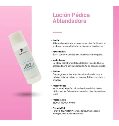 Locion Pedica Ablandadora Pedicuria 250 Ml Biobellus