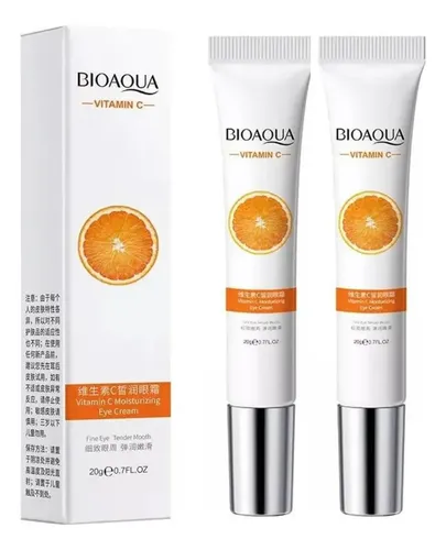 Crema Hidratante Bioaqua Vitamina C 20g Ojos 18+ Todo Tipo De Piel Día/noche