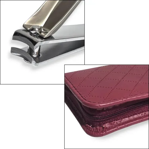 Set Manicura 10 Piezas Estuche Organizador Pedicuta Alicate