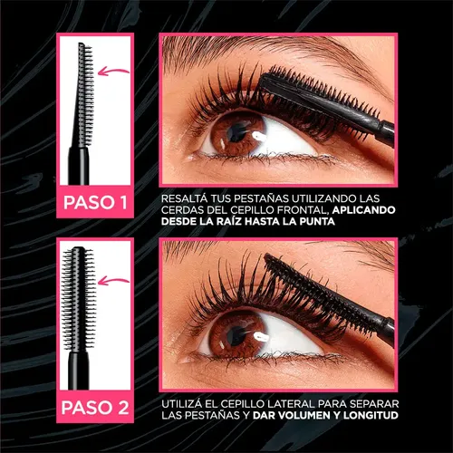 Loreal París Máscara De Pestañas Telescopic Lift Washable