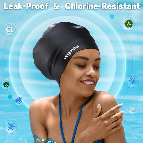 Gorro De Baño Grande Para Trenzas Y Rastas, Gorro De Baño…