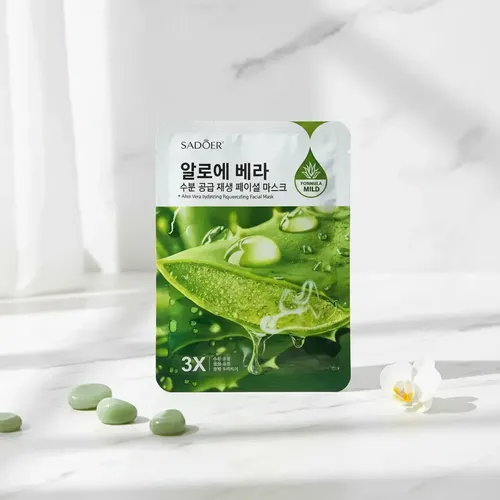 Mascarilla Facial Hidratante Aloe Vera Sadoer Tipo de piel Todo tipo de piel