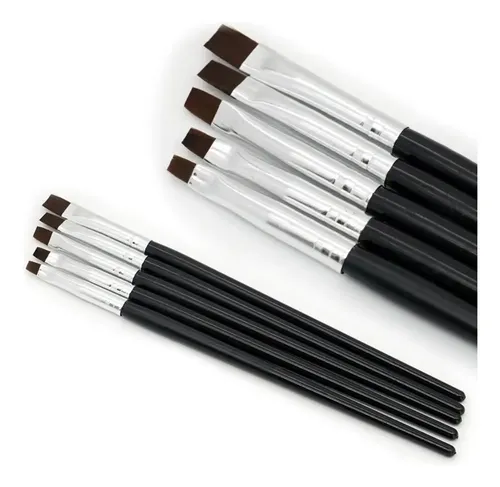 F Kit Con 5 Bolígrafos De Resina For Nail Art De Nailon !