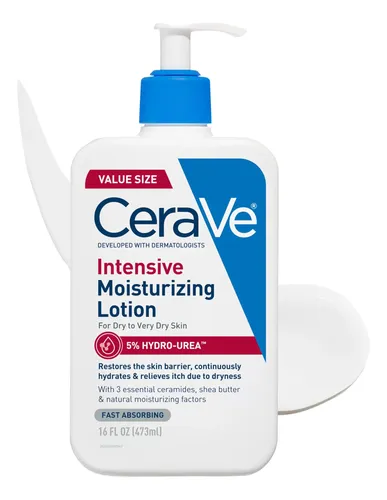 Loción Hidratante Intensiva Cerave, 16 Oz, No Grasosa