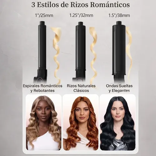 Tenaza Rizadora Cabello 32 Mm Cerámica Anti Frizz Smoky -z