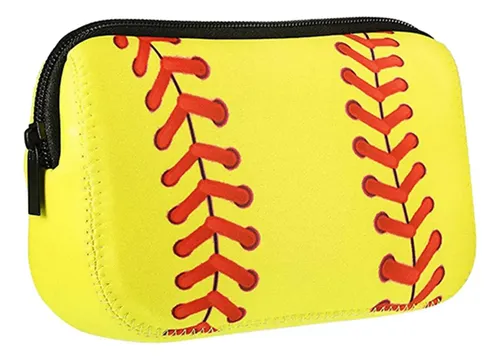 Bolsa De Maquillaje De Softbol, Bolsa De Aseo De Amarillo Z
